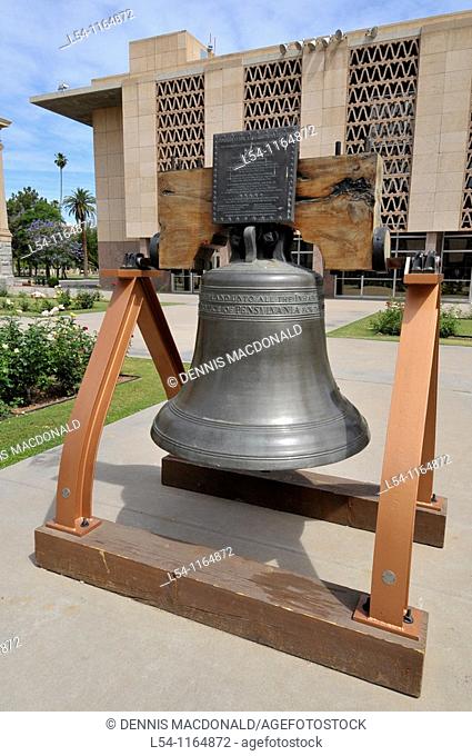 Liberty Bell replica at State Capitol Buildings Phoenix Arizona