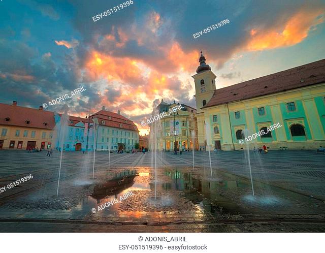 Sibiu is a city in the heart of Romania. It was the capital of Transylvania in the antiquities