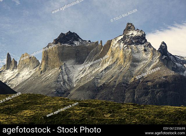 cuernos del Paine, 2600 metros, trekking W, Parque nacional Torres del Paine, Sistema Nacional de Ã. reas Silvestres Protegidas del Estado de Chile