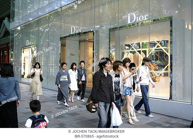 Dior Store, shopping street Omotesando Avenue, Aoyama, Tokyo, Japan, Asia