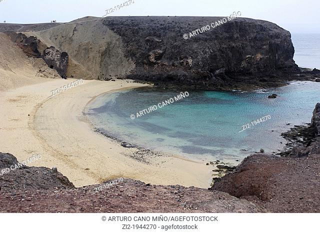 Beach of Papagayo. Lanzarote, Canary Islands, Spain