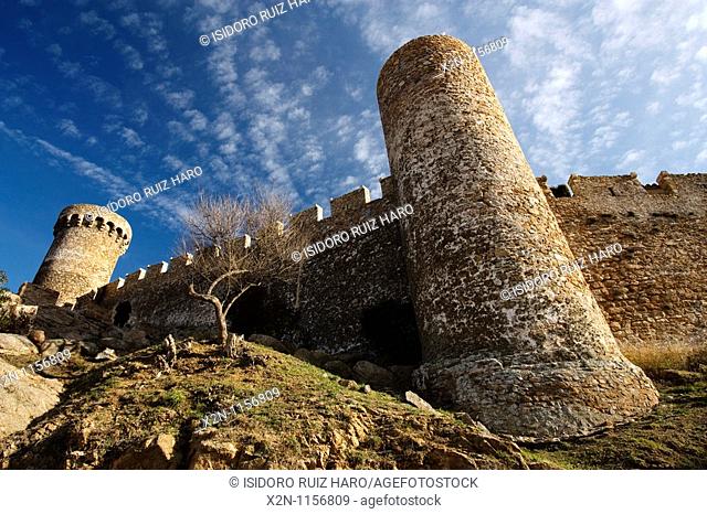 Wall and towers of Tossa de Mar Costa Brava La Selva Girona Catalunya