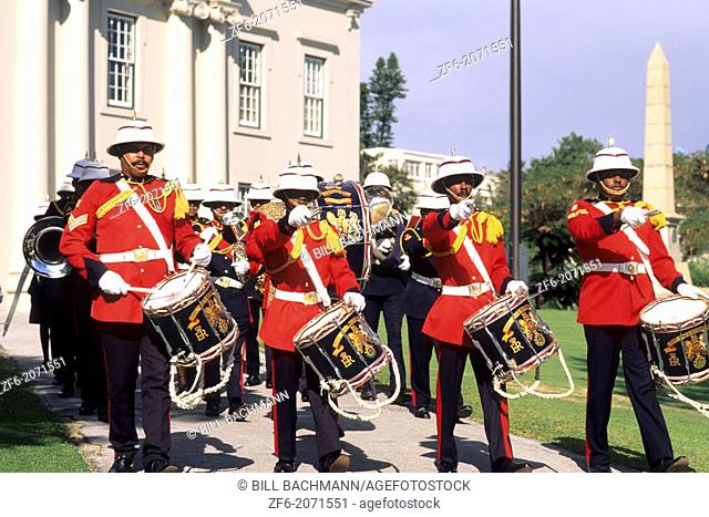 Colorful Regiment Band in Bermuda