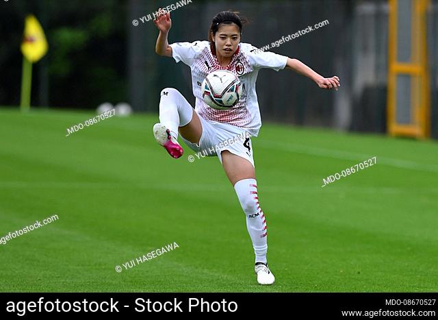The Footballer of Milan Yui Hasegawa during the match Roma-Milan at the Tre fontane Stadium. Rome (Italy), May 01st, 2021