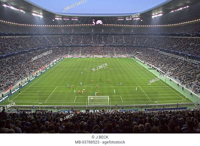 Germany, Upper Bavaria,  München-Fröttmaning, Fußballstadion, Alliance arena, Pre-opening, no property release, Europe, Bavaria, stadium, sport stadium
