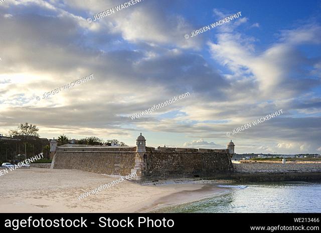 Historical fortress ""Forte da Ponta da Bandeira"", Lagos, Algarve, Portugal, Europe