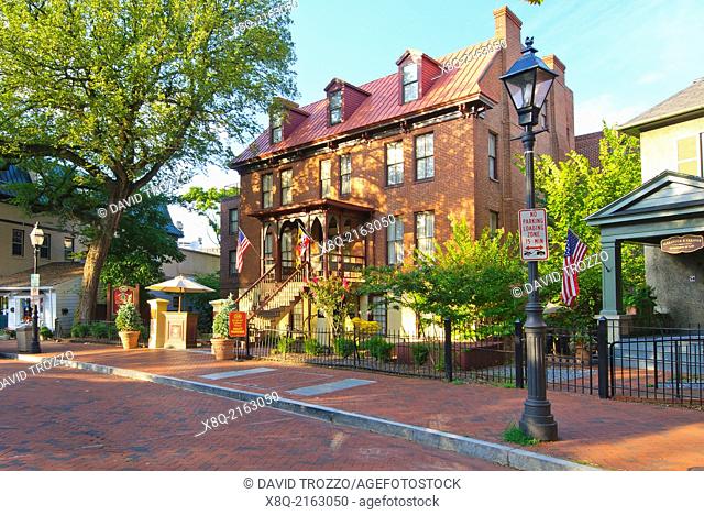 The historic Governor Calvert House hotel, Annapolis, Maryland