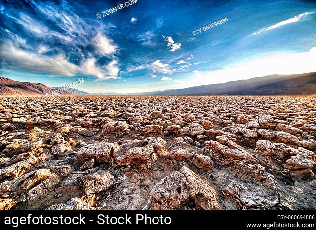 Devils Golf Course in the Death Valley, California, United States of America