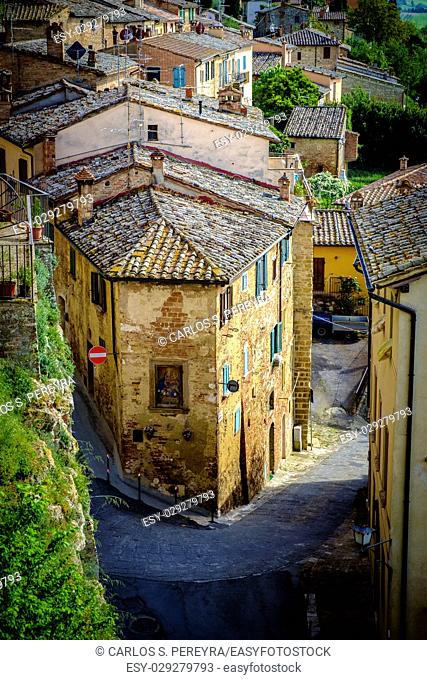 rooftops in Montepulciano, Tuscany, Italy Europe