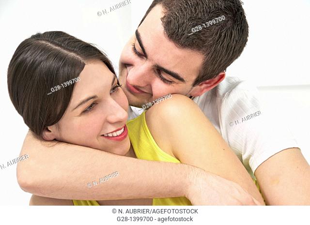 Portrait of young couple happy couple