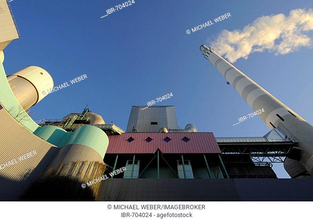 EnBW power and incineration plant in Stuttgart-Muenster, Stuttgart, Baden-Wuerttemberg, Germany