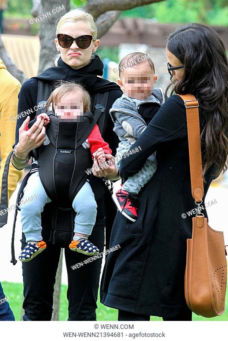 Jaime King and Jordana Brewster take their children to Coldwater Park in Beverly Hills for a playdate Featuring: Jaime King, Jordana Brewster Where: Los Angeles