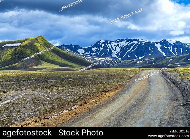 Highlands of Iceland seen from Road F208, Southern Region, Iceland