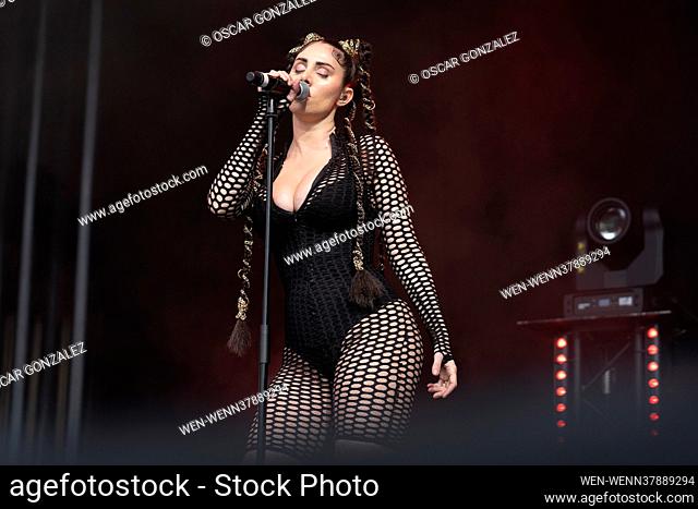 The singer Mala Rodriguez during her performance in the concert offered at El Matadero, in Madrid Spain, on May 15, 2021 spain Featuring: Mala Rodriguez Where:...