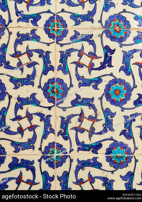 Famous tiles on mosques in Istanbul from the 16th century