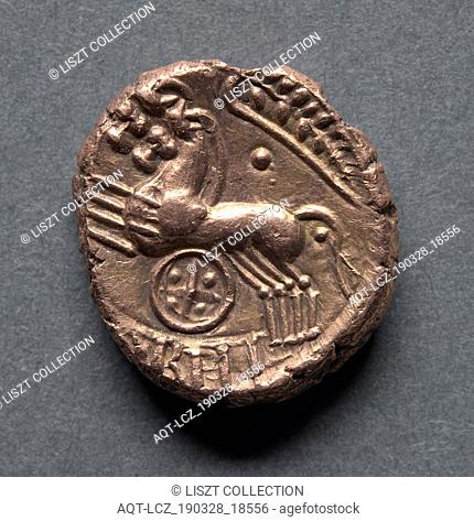 Cunobeline Stater (reverse), c. 10-40 A.D.. England (Ancient Britain), 1st century A.D.. Gold