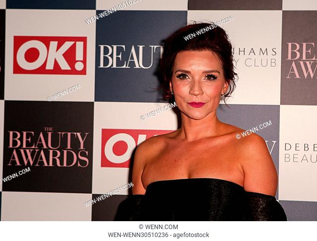 Arrivals - The Beauty Awards with OK! and Debenhams Beauty Club Featuring: Candice Brown Where: London, United Kingdom When: 24 Nov 2016 Credit: WENN
