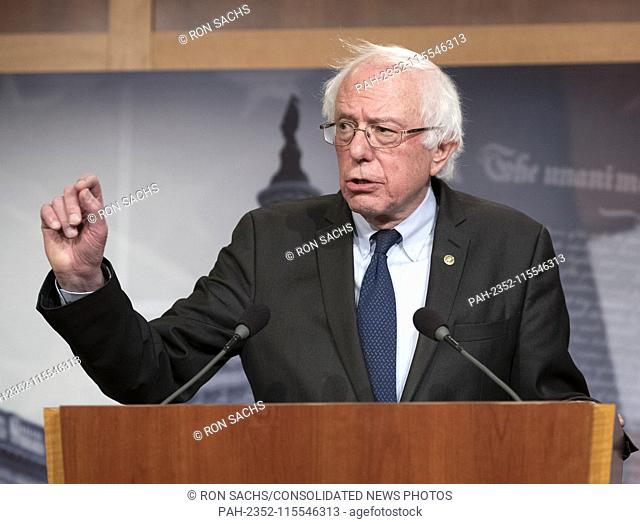 United States Senator Bernie Sanders (Independent of Vermont) publicly apologizes to female staff members from his 2016 presidential campaign who have said they...