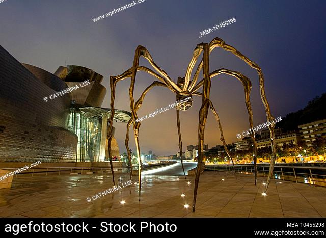 Spain, Bilbao, Guggenheim Museum, sculpture, spider, maman