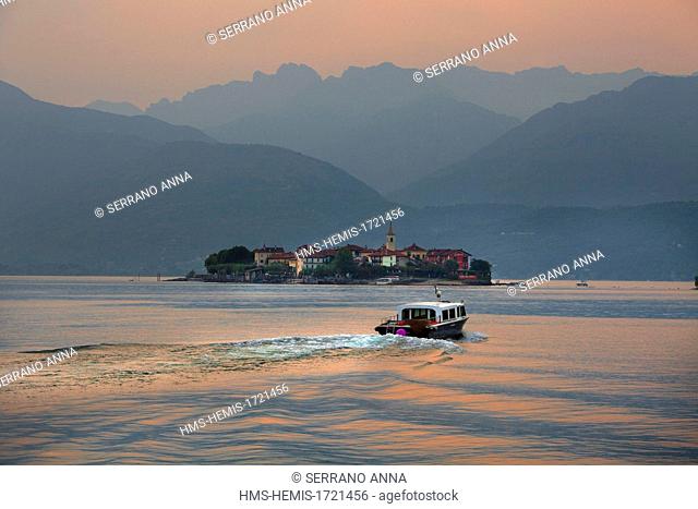 Italy, Piedmont Region, Verbania Province, Maggiore Lake, Isola Pescatori, Fishermen's Island