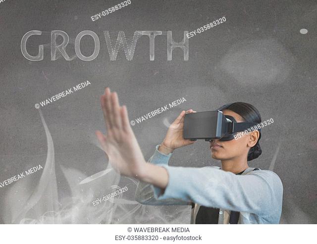 woman with vr growth