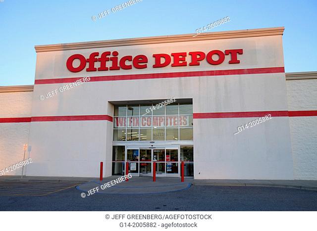 Georgia, Thomasville, Office Depot, supply, supplies, store, front, entrance, exterior,