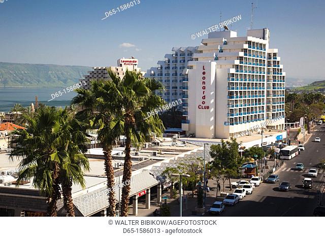 Israel, The Galilee, Tiberias, HaBanin Street and Leonardo Club Hotel