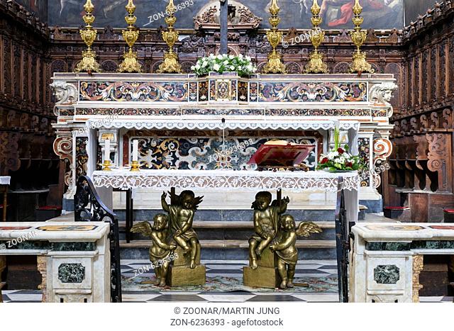 Main altar, Cathedral of Sant 'Agata, Gallipoli