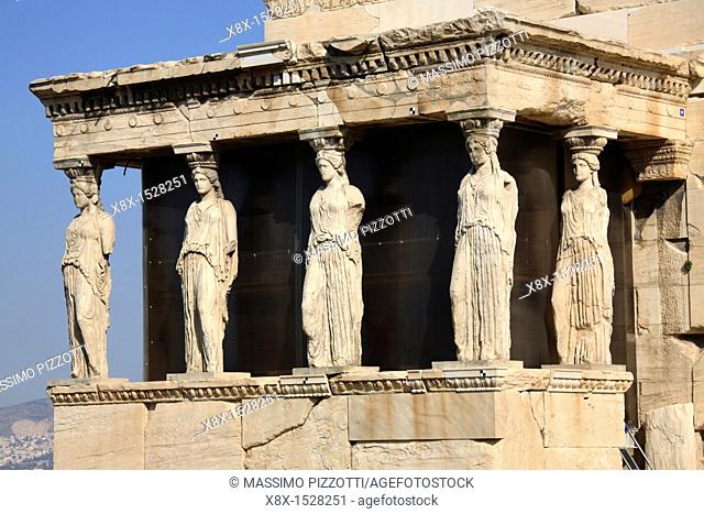 The Caryatid Porch of the Erechtheion, Athens, Greece