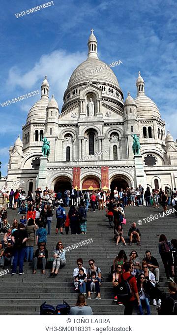 Basilica of the Sacred Heart (Sacré-Cœur Basilica). Paris. France
