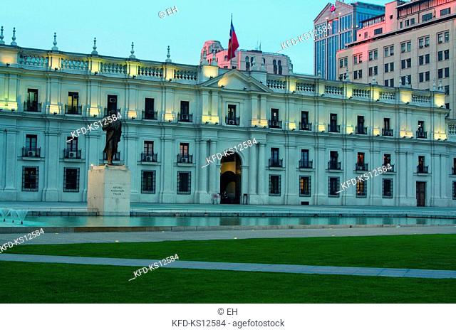 Chile, Santiago, Palacio de la Moneda, Goverment building, Region Metropolitana, South America