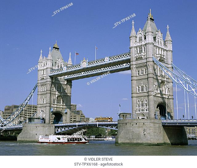 England, United Kingdom, Great Britain, Holiday, Landmark, London, Thames river, Tourism, Tower bridge, Travel, Vacation