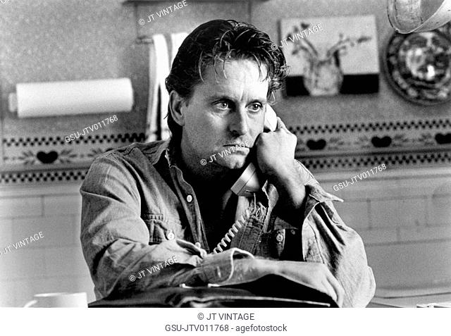 Michael Douglas, on-set of the Film, Fatal Attraction, Paramount Pictures, photo by Andy Schwartz, 1987