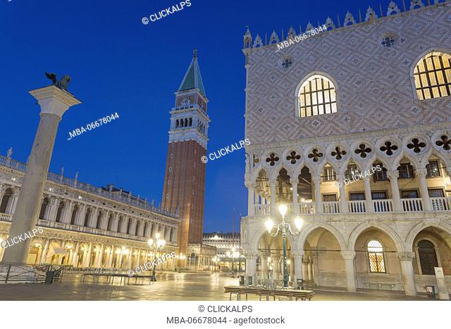 Europe, Italy, Veneto, Venice. San Marco square
