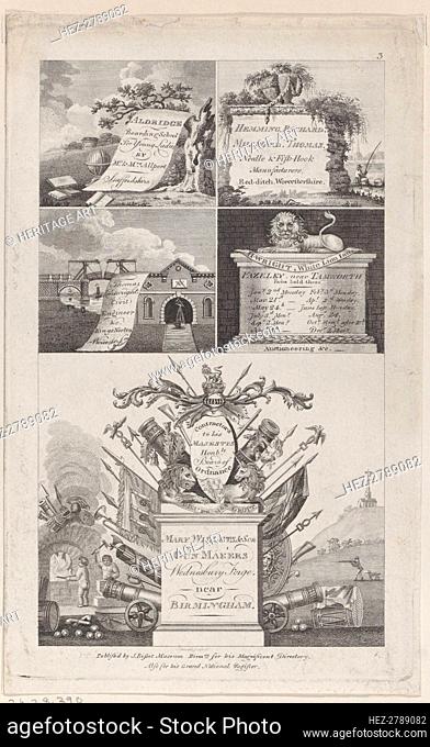 Trade Card for Bisset's Directory, Birmingham, 1800. Creator: Thomas Hancock