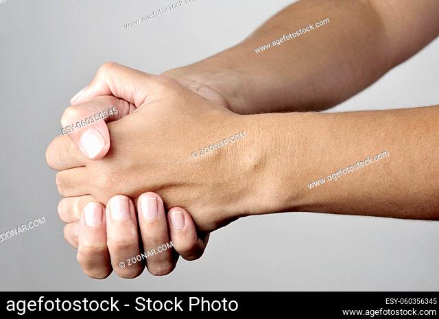 Hand Sign on white background