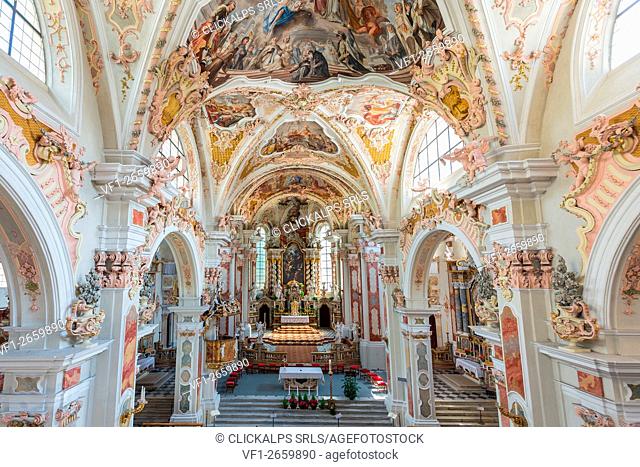 Novacella/Neustift, South Tyrol, Italy. The Basilica in Monastery Novacella/Neustift near Bressanone/Brixen