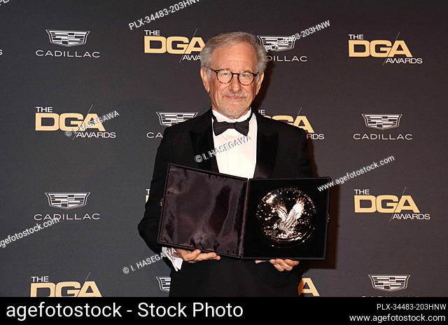 Steven Spielberg 02/18/2023 The 75th Annual Directors Guild of America Awards Press room at The Beverly Hilton in Beverly Hills, CA Photo by I