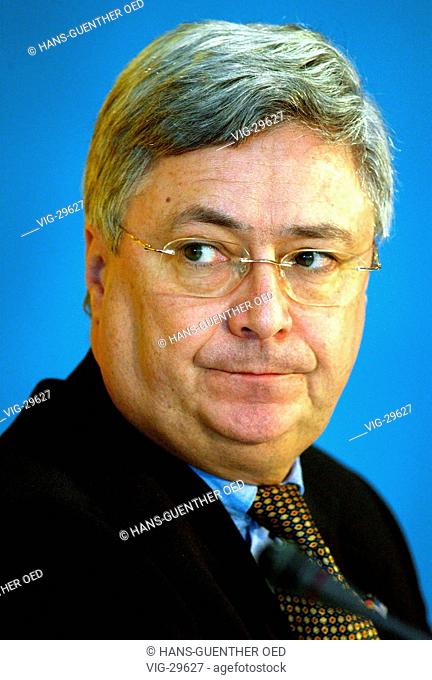 Klaus - Peter MUELLER, spokesman of the board of management of the Commerzbank AG. - BONN, GERMANY, 21/02/2003