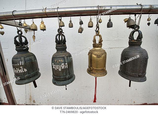 Bells at Wat Saket (The Golden Mount) in Bangkok, Thailand