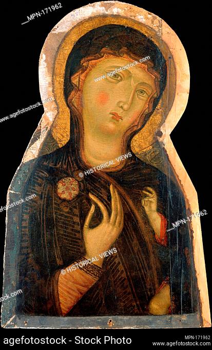 Madonna and Child. Artist: Master of the Magdalen (Italian, Florence, active 1265-95); Date: ca. 1280; Medium: Tempera on wood; Dimensions: Irregular