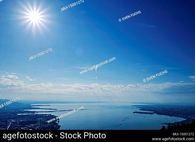 View of the Lake Constance seen from the Pfänder