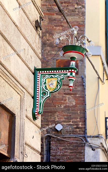 Altstadtansicht in Siena, Toskana, Italien