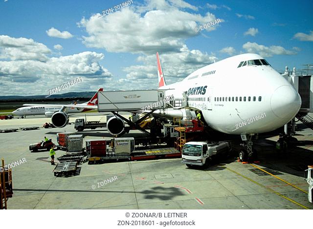 Boing 747 der Qantas Airline