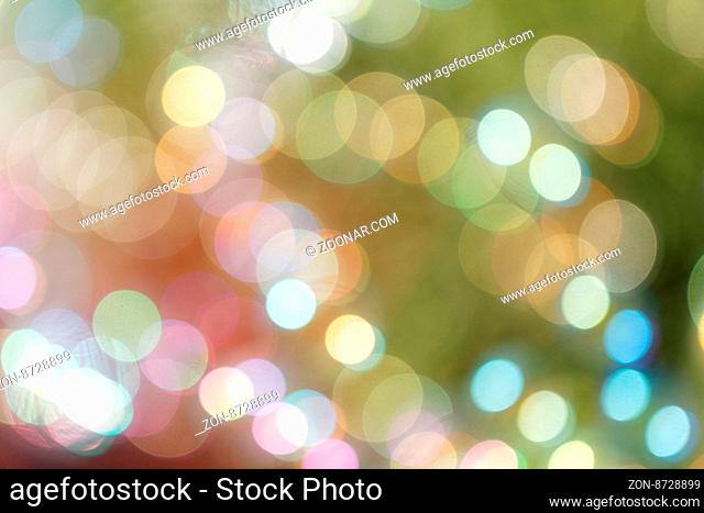 Colorful abstract blurred background with bokeh lights