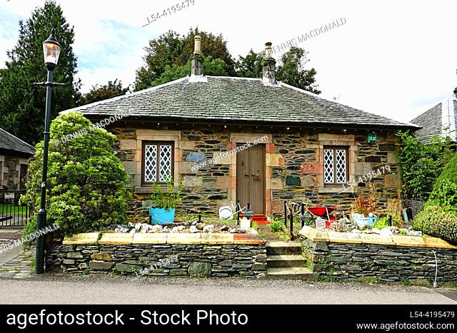 Home in Village of Luss on Loch Lomond Lake Scotland United Kingdom British Isles Trossachs National Park Highlands