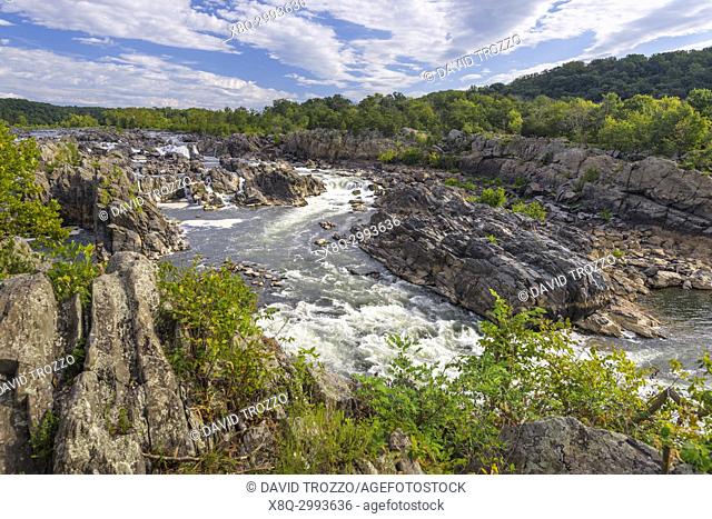 The Potomac River at Great Falls near Washington D. C. , USA