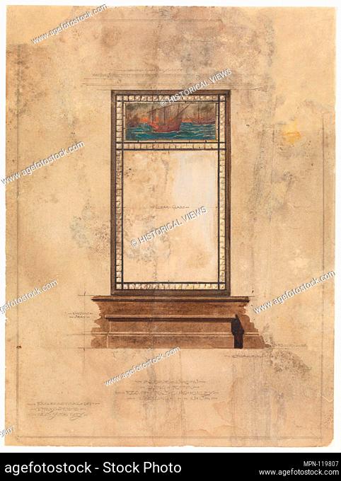 Design for window. Artist: Louis Comfort Tiffany (American, New York 1848-1933 New York); Maker: Tiffany Studios (1902-32); Date: late 19th-early 20th century;...
