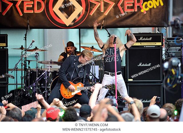 Twisted Sister performs on 'Fox & Friends' for their 'All-American Summer Concert Series' Featuring: Twisted Sister Where: Manhattan, New York