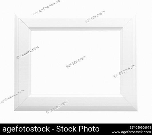 White frame on a white background